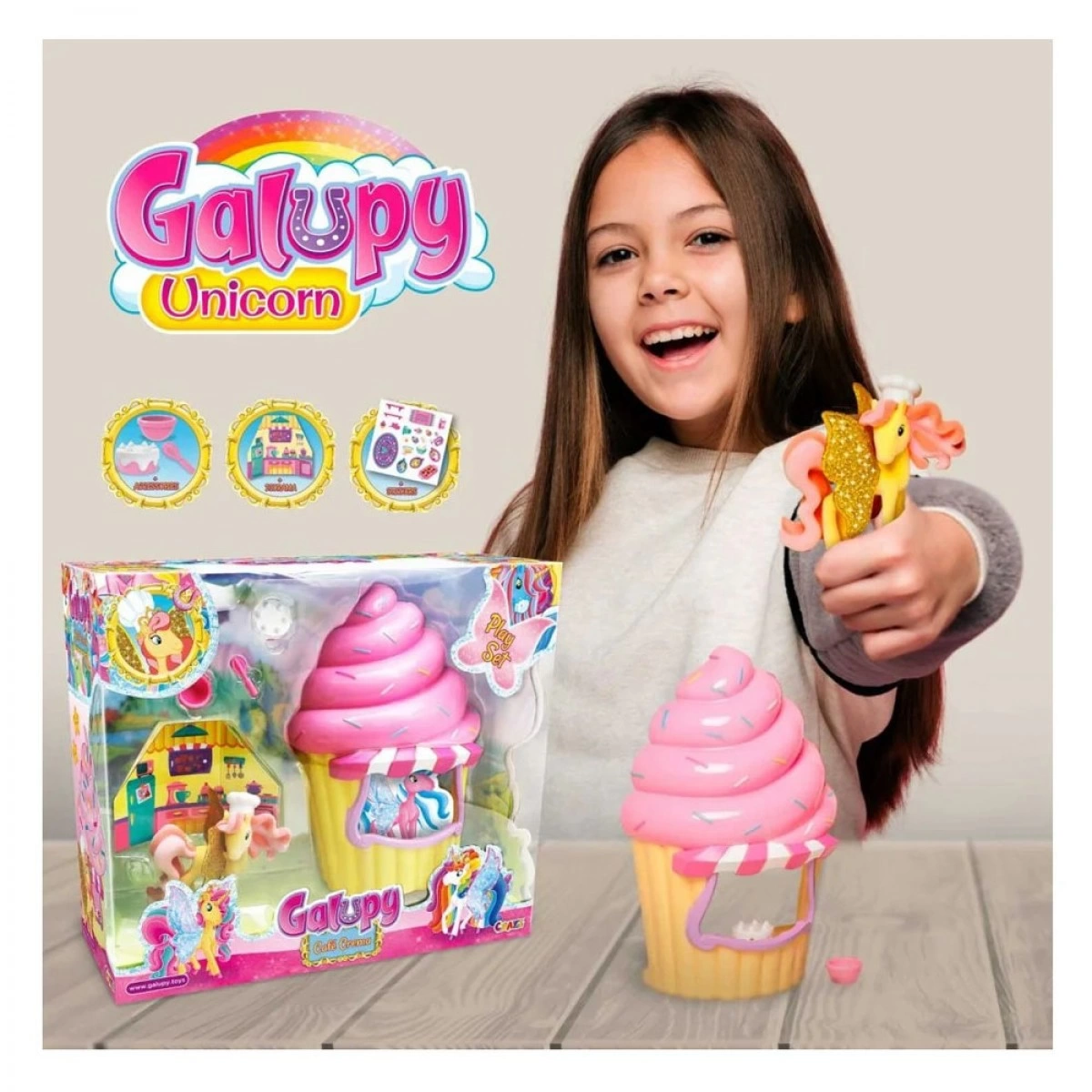 CRAZE GALUPY CAFE CREMA ΜΕ ΦΙΓΟΥΡΑ UNICORN CRZ18880