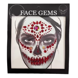 CARNAVALISTA FACE GEMS - ΑΥΤΟΚΟΛΛΗΤΑ ΠΡΟΣΩΠΟΥ (ΚΟΚΚΙΝΟ) 2459