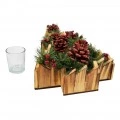 OEM CANDLE HOLDER WOODEN SHAPE FIR 4734