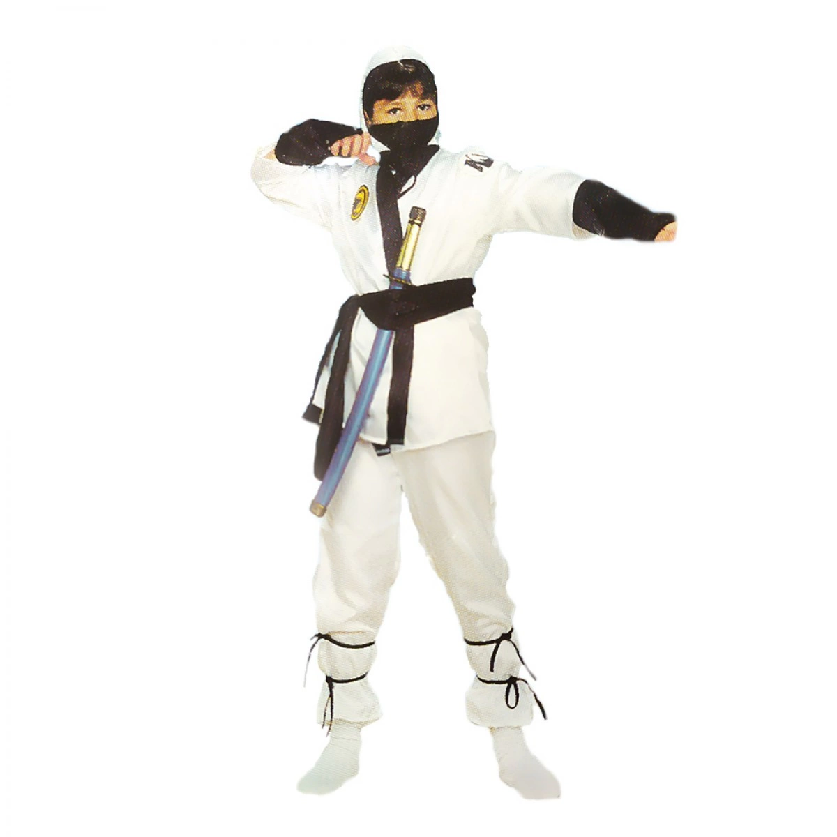 OEM CARNIVAL COSTUME WHITE ΑCΤΙΟΝ NINJA 052