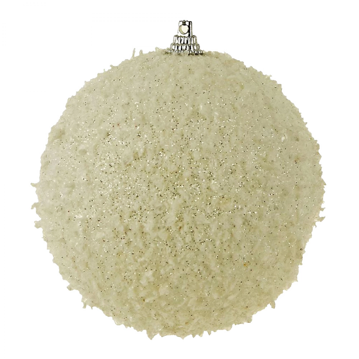 OEM ΧΡΙΣΤΟΥΓΕΝΝΙΑΤΙΚΗ ΜΠΑΛΑ DECOR ΛΕΥΚΗ ΜΕ ΧΙΟΝΙ 04.B0315-10 (10 ΕΚ.)