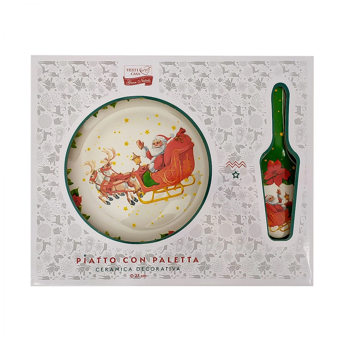 OEM CHRISTMAS PLATTER WITH SPATULA 452800