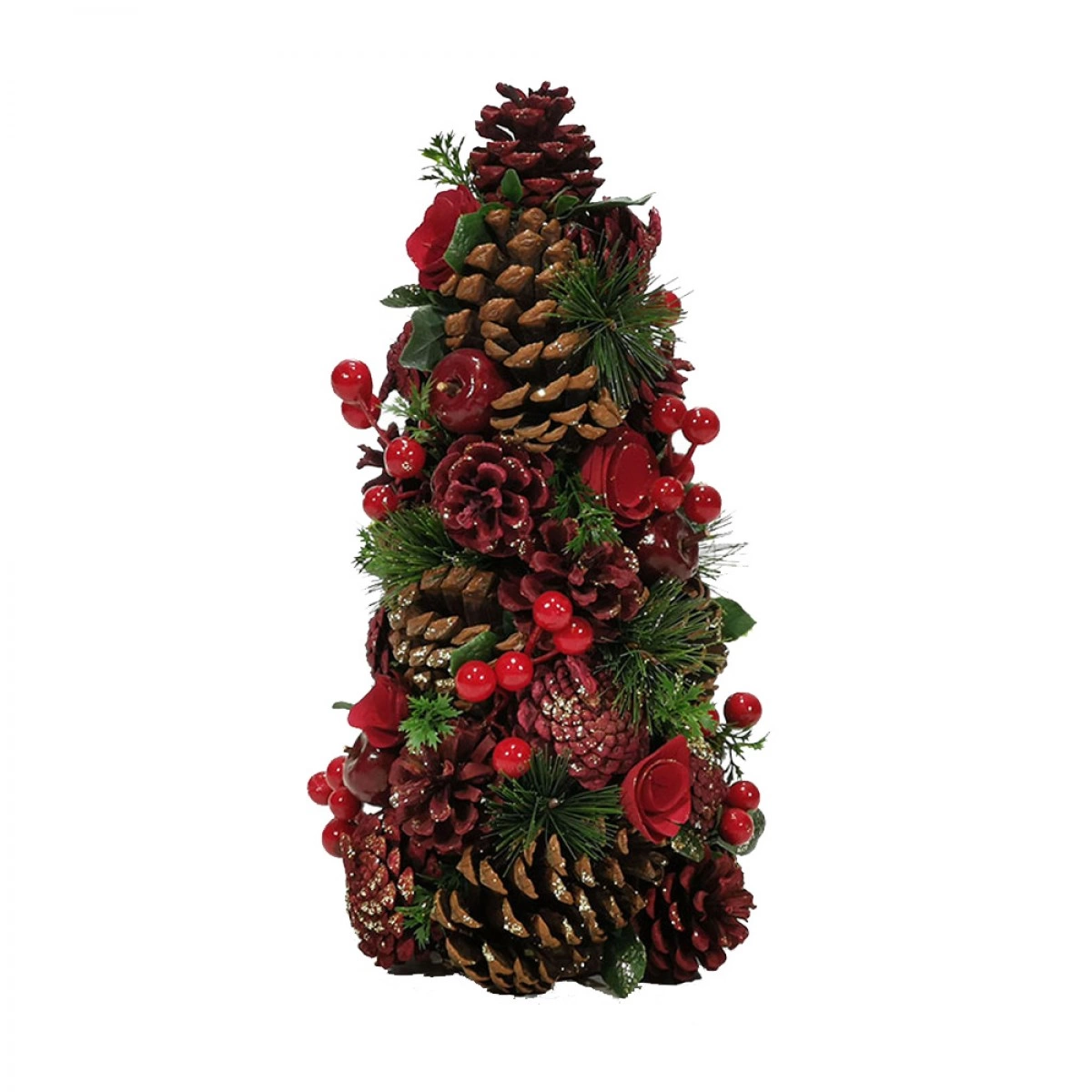 OEM CHRISTMAS TREE RED ROSE 370238 (35 CM)