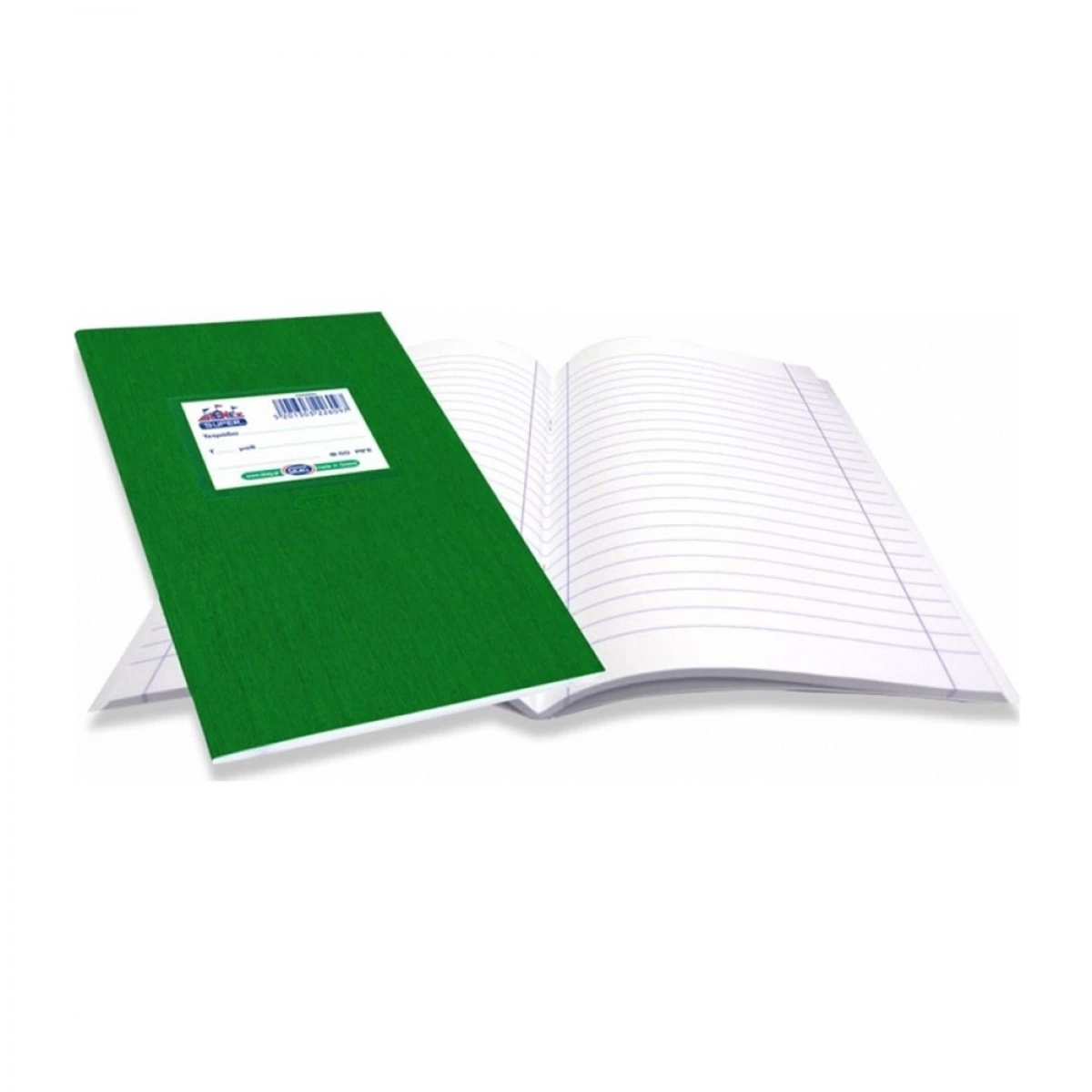 OEM ΤΕΤΡΑΔΙΑ ΧΡΩΜΑΤΙΣΤΑ ΠΡΑΣΙΝΑ (17Χ25 ΕΚΑΤΟΣΤΑ) 50 ΦΥΛΛΩΝ