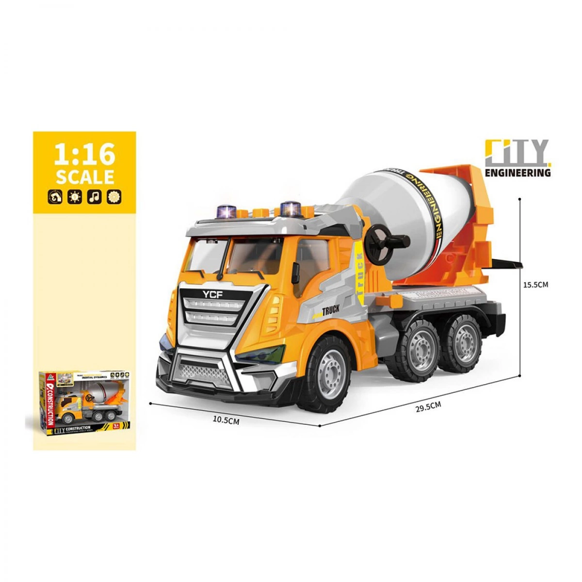 OEM CONCRETE MIXER WITH SOUND AND LIGHTS BS24242