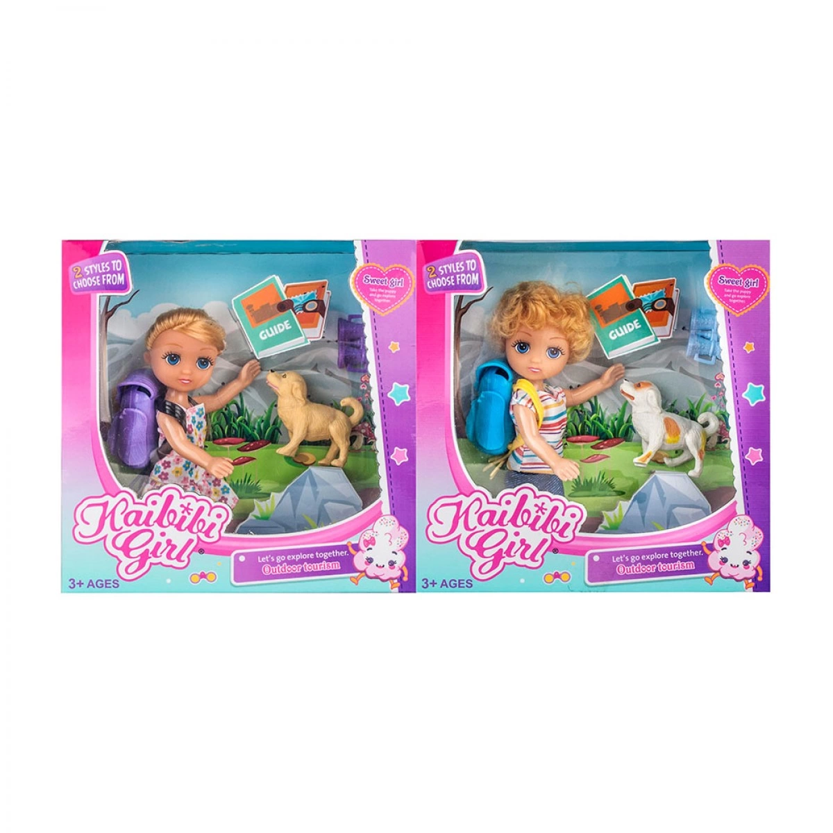 OEM GIRL DOLL-EXCURSION WITH DOG BS81932