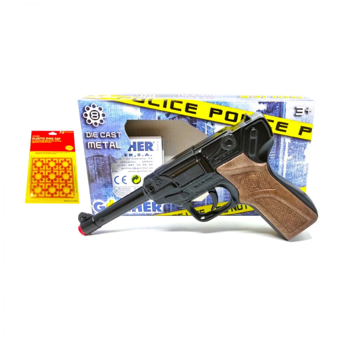 OEM ΠΙΣΤΟΛΙ 8ΣΦΑΙΡΟ ΜΕΤΑΛΛΙΚΟ ΜΑΥΡΟ 124/6ΝΝ