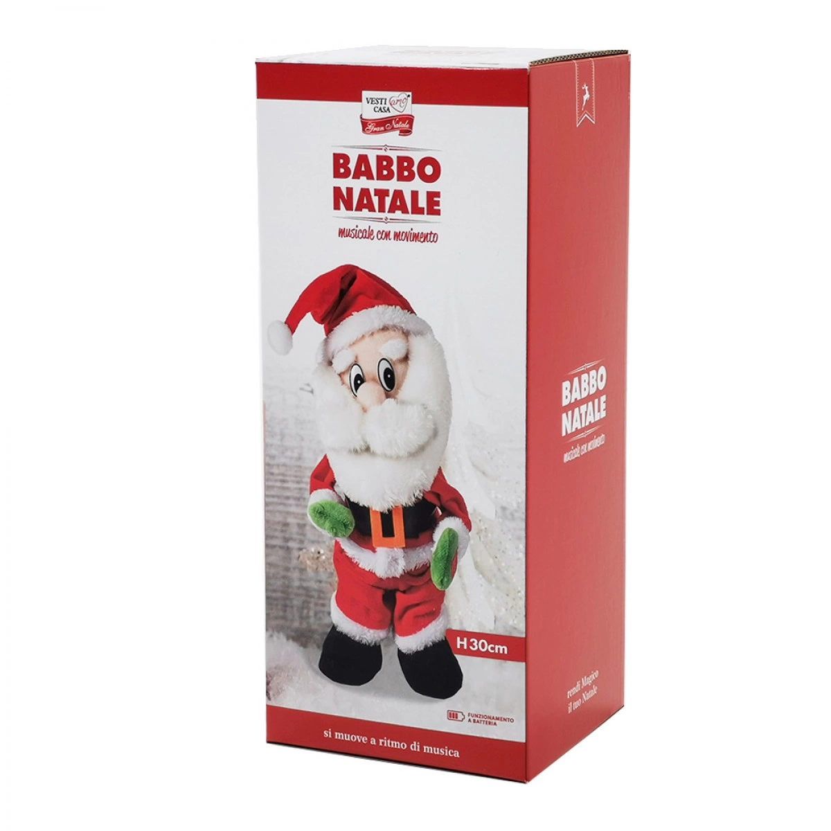 OEM SANTA CLAUS WITH SOUND & MOTION 479004 (30 CM)