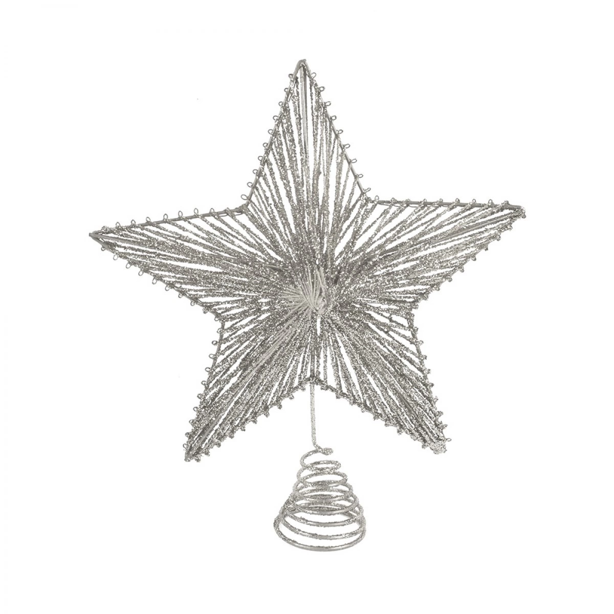 OEM SILVER TREE APEX 30 CM 27594