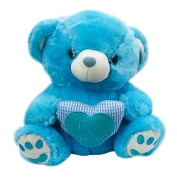 OEM STUFFED BEAR 45CM BLUE-PINK 58005-45