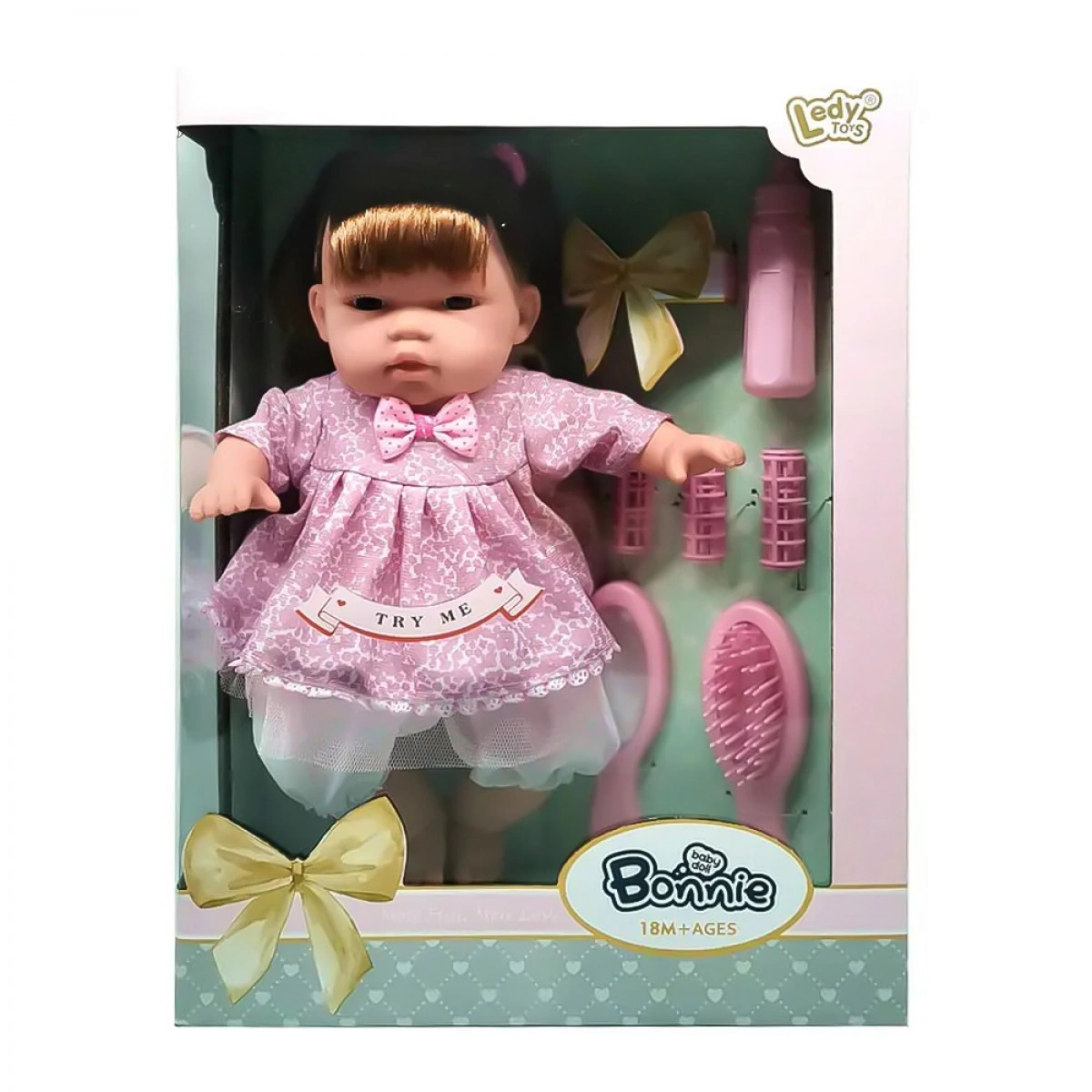 OEM VINYL DOLL WITH SOFT BODY & 12 SOUNDS 77004B (31 CM)