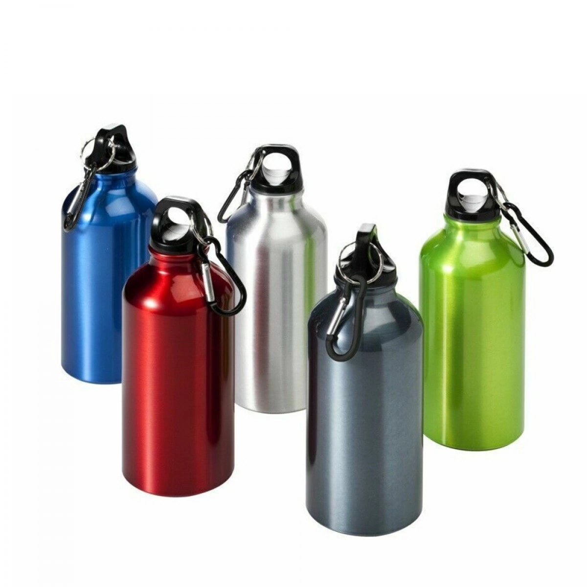 OEM WATER BOTTLE METALIC WITH RING 55509 (400 ML)