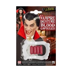 WIDMANN HALLOWEEN ΔΟΝΤΙΑ ΔΡΑΚΟΥΛΑ ΜΕ ΚΑΨΟΥΛΕΣ ΑΙΜΑ ΙΤ91702