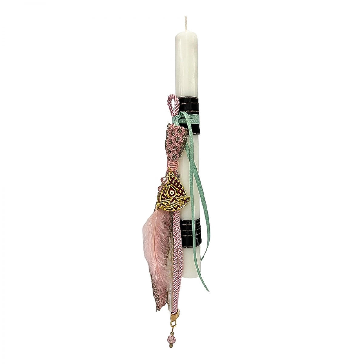 ΧΕΙΡΟΠΟΙΗΤΗ EASTER CANDLE WITH LITTLE BOAT
