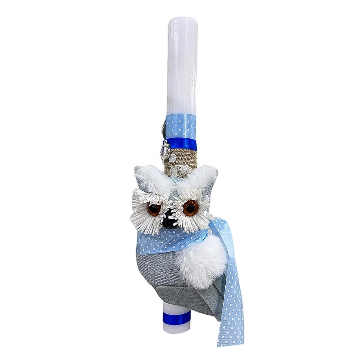 ΧΕΙΡΟΠΟΙΗΤΗ PERFUMED EASTER CANDLE WITH GREY OWL