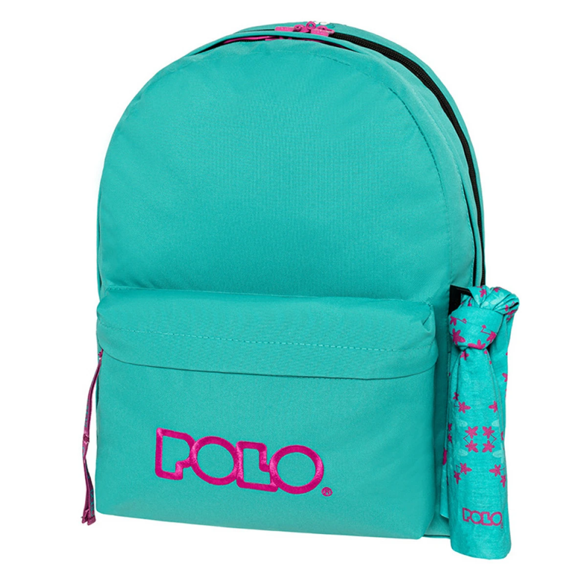 POLO ΣΑΚΙΔΙΟ ORIGINAL DOUBLE SCRAF (ΠΕΤΡΟΛ-ΡΟΖ) 5644