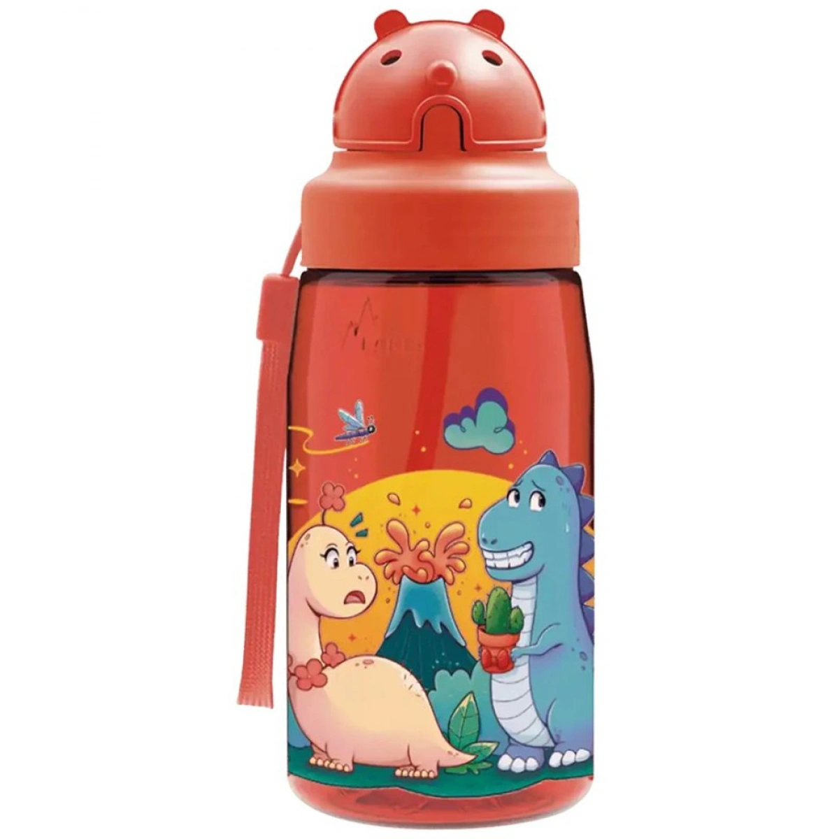 POLO ΠΑΓΟΥΡΙ POLO LAKEN 450ML TRITAN OBY CAP - ΚΟΚΚΙΝΟ ΜΕ ΔΕΙΝΟΣΑΥΡΟΥΣ 848223