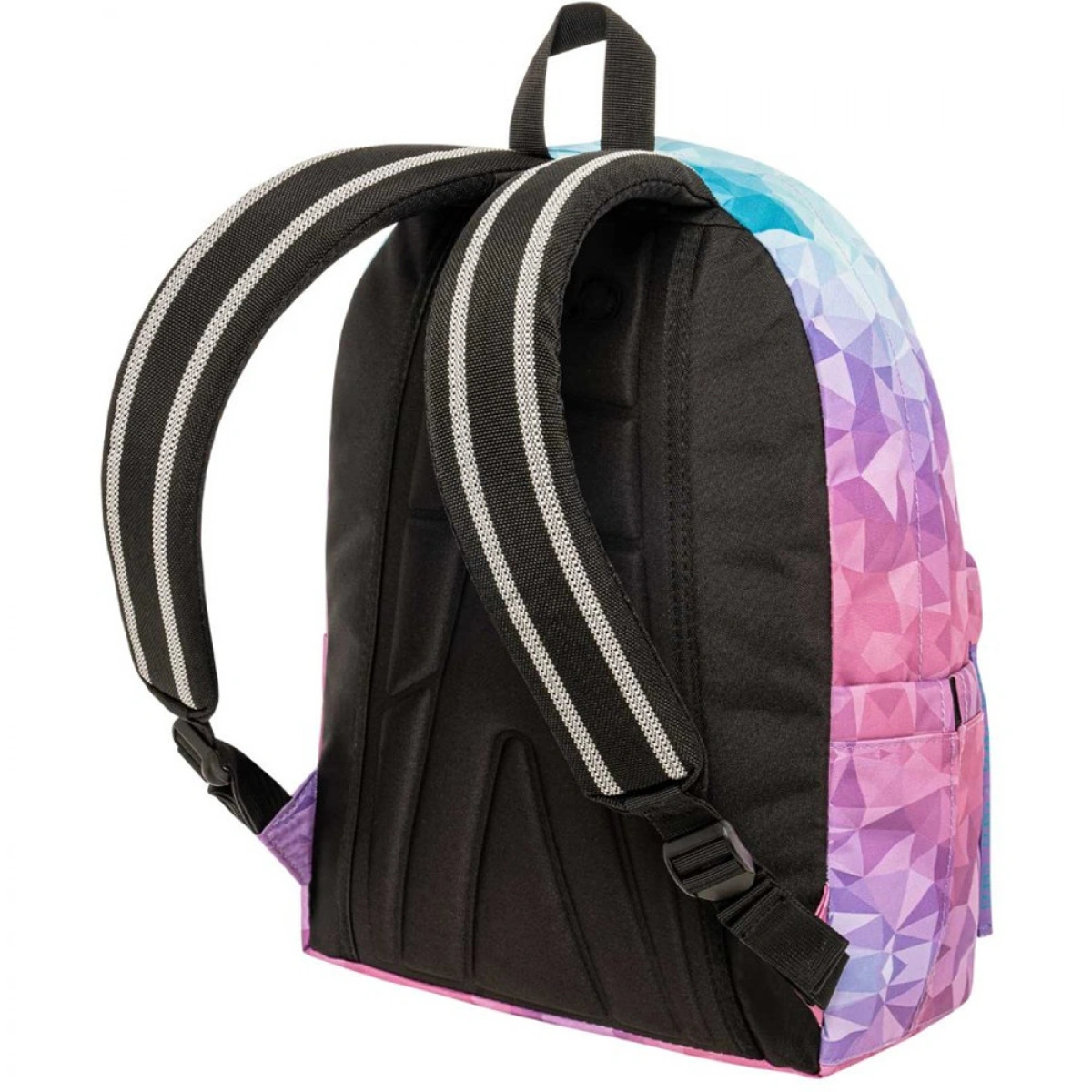 POLO ΣΧΟΛΙΚΗ ΤΣΑΝΤΑ ΠΛΑΤΗΣ ΜΟΝΗ SCARF SHAPES - CYAN & FUCHIA 8340