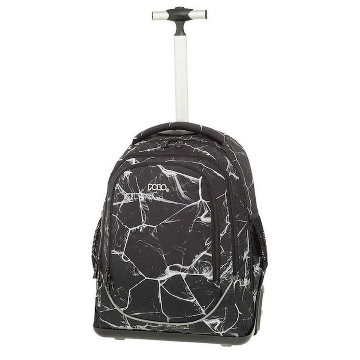 POLO ΣΧΟΛΙΚΗ ΤΣΑΝΤΑ ΠΛΑΤΗΣ ORIGINAL TROLLEY ΜΙΚΡΟ UPLOW - ΑΣΠΡΟ & ΜΑΥΡΟ 8263