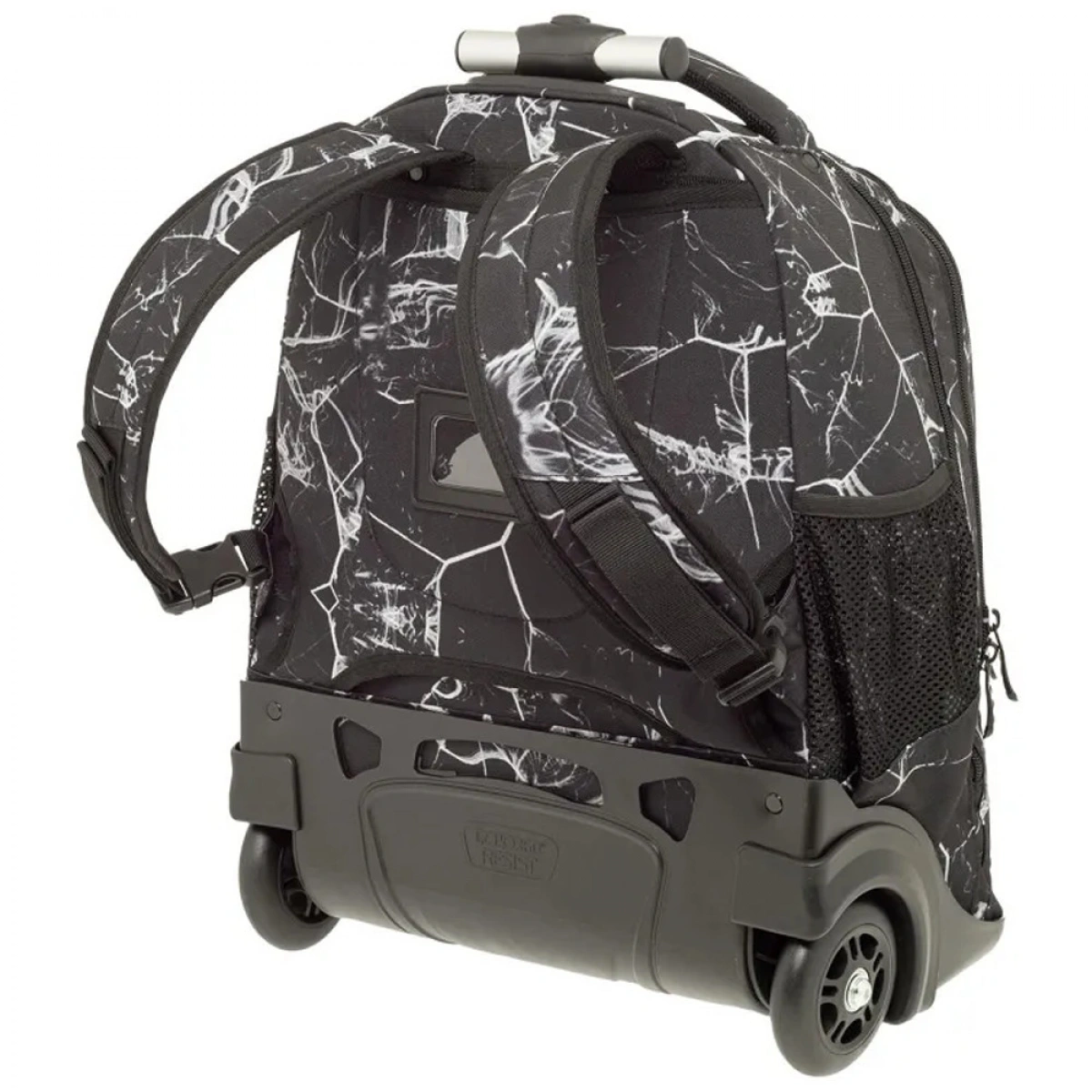 POLO ΣΧΟΛΙΚΗ ΤΣΑΝΤΑ ΠΛΑΤΗΣ ORIGINAL TROLLEY ΜΙΚΡΟ UPLOW - ΑΣΠΡΟ & ΜΑΥΡΟ 8263