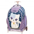 POLO ΣΧΟΛΙΚΗ ΤΣΑΝΤΑ TROLLEY REEL ΑΠΟΣΠΩΜΕΝΟ - SPACE CAT 8348