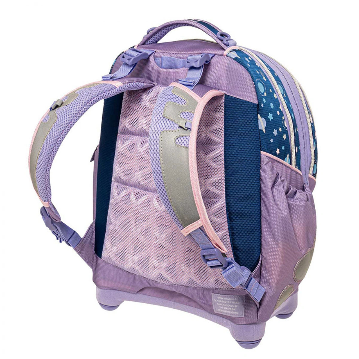 POLO ΣΧΟΛΙΚΗ ΤΣΑΝΤΑ TROLLEY REEL ΑΠΟΣΠΩΜΕΝΟ - SPACE CAT 8348