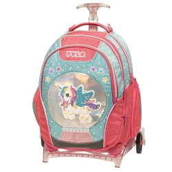 POLO ΣΧΟΛΙΚΗ ΤΣΑΝΤΑ TROLLEY REEL ΑΠΟΣΠΩΜΕΝΟ - SNOWBALL UNICORN 8349