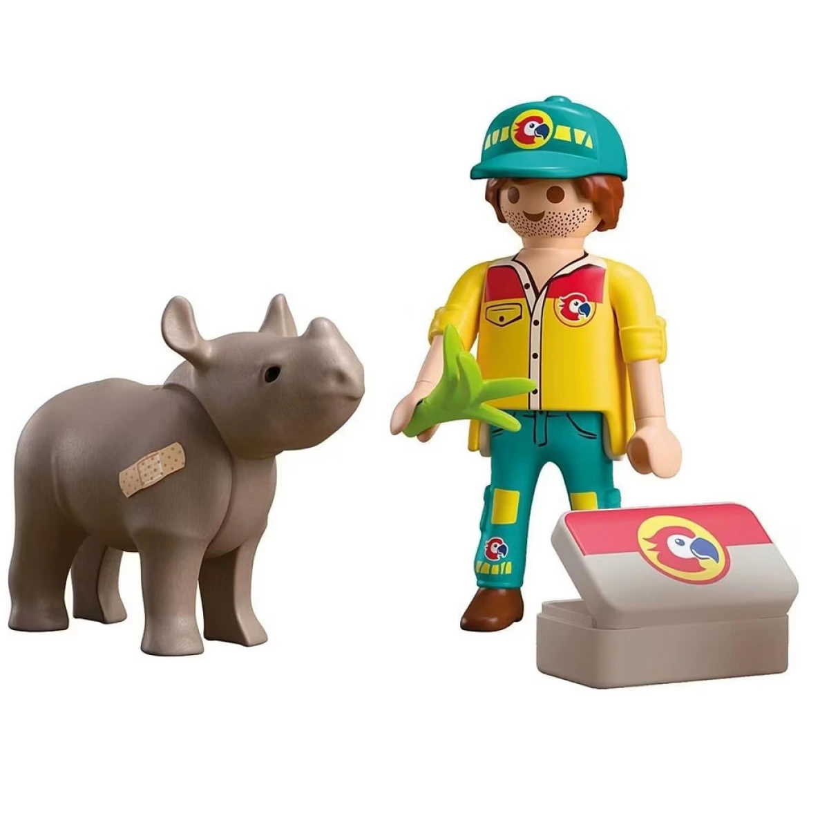 PLAYMOBIL DUO PACK ΦΡΟΝΤΙΣΤΗΣ ΖΩΩΝ ΚΑΙ ΡΙΝΟΚΕΡΟΣ 72025