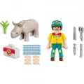 PLAYMOBIL DUO PACK ΦΡΟΝΤΙΣΤΗΣ ΖΩΩΝ ΚΑΙ ΡΙΝΟΚΕΡΟΣ 72025