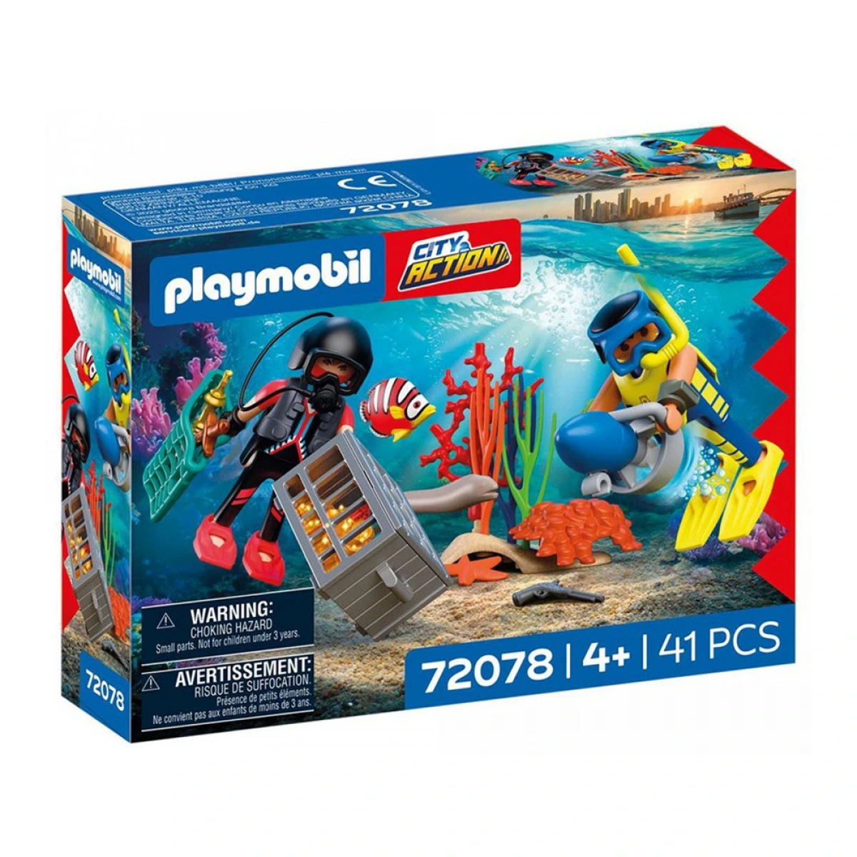 PLAYMOBIL ΥΠΟΒΡΥΧΙΑ ΕΠΙΧΕΙΡΗΣΗ ΑΣΤΥΝΟΜΙΑΣ 72078