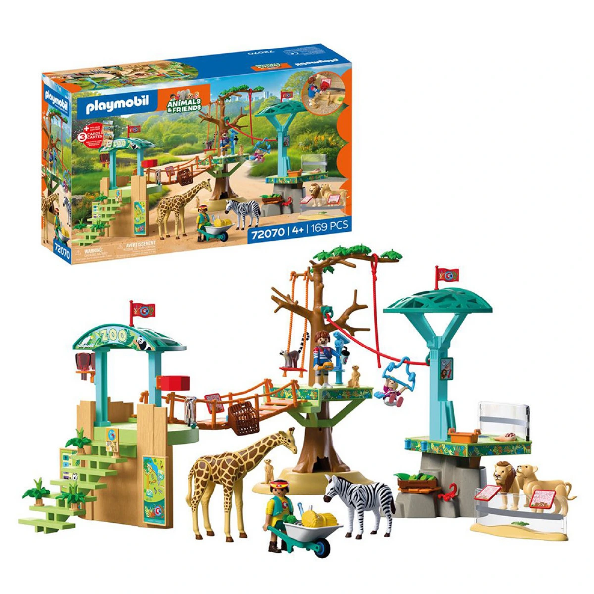 PLAYMOBIL ΖΩΟΛΟΓΙΚΟ ΠΑΡΚΟ ΜΕ ΔΡΑΣΤΗΡΙΟΤΗΤΕΣ 72070