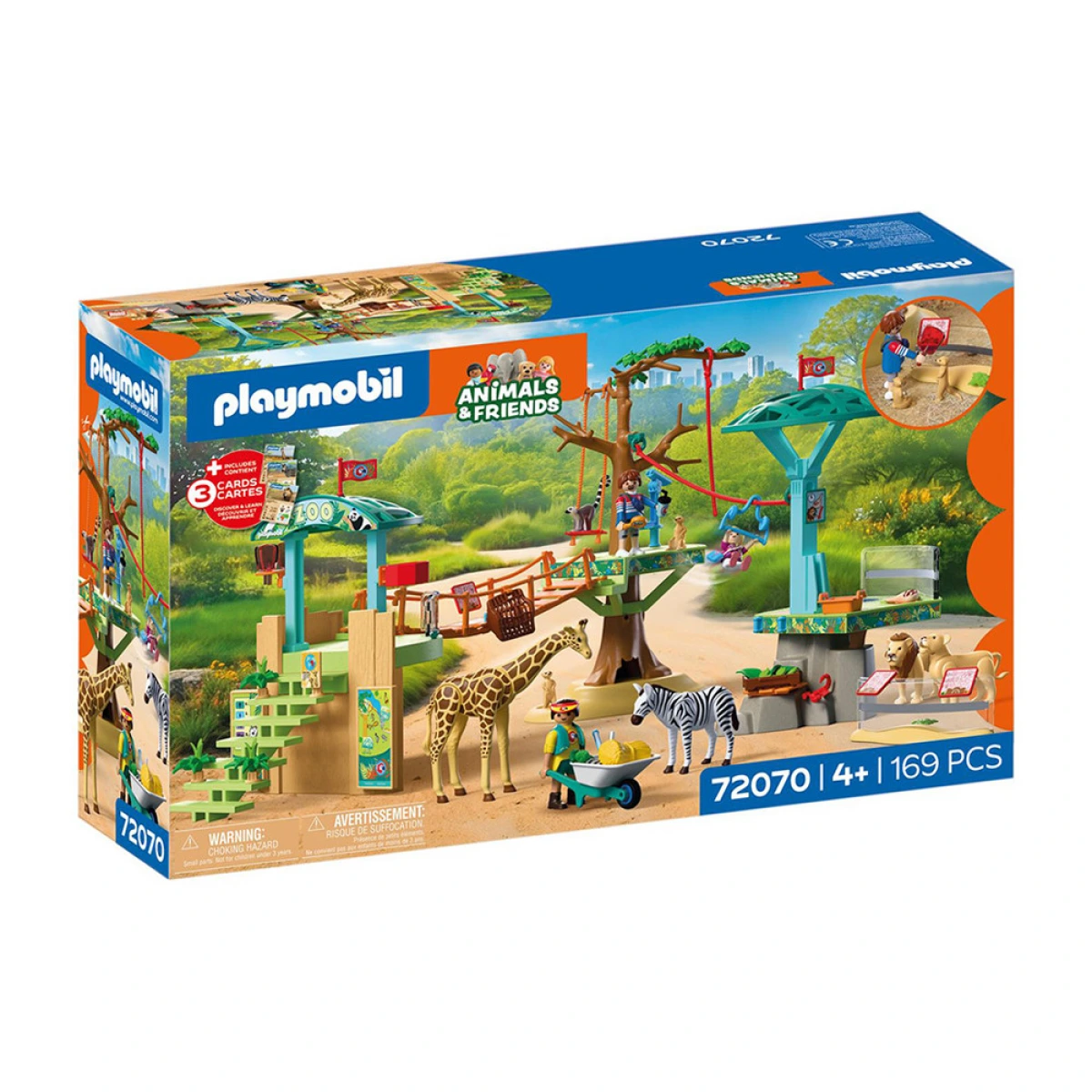 PLAYMOBIL ΖΩΟΛΟΓΙΚΟ ΠΑΡΚΟ ΜΕ ΔΡΑΣΤΗΡΙΟΤΗΤΕΣ 72070