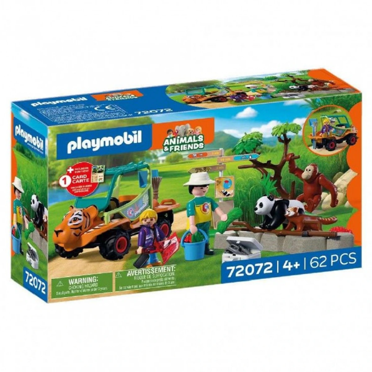 PLAYMOBIL ΦΡΟΝΤΙΣΤΗΣ ΖΩΩΝ ΠΑΡΚΟΥ ΜΕ ΟΧΗΜΑ 72072