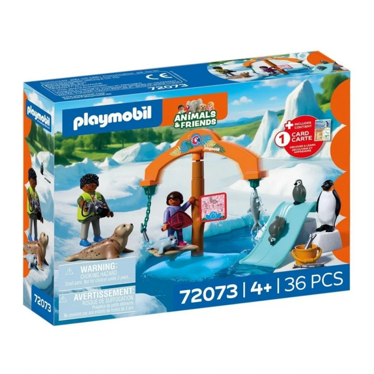 PLAYMOBIL PB ΕΞΕΡΕΥΝΩΝΤΑΣ ΤΑ ΖΩΑ ΤΩΝ ΠΑΓΩΝ  72073