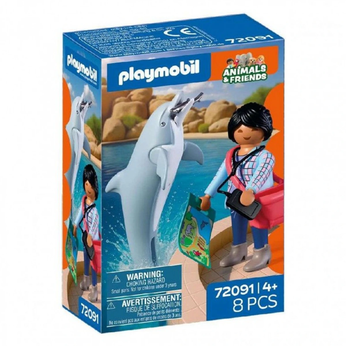 PLAYMOBIL PB ΔΕΛΦΙΝΙ ΚΑΙ ΕΠΙΣΚΕΠΤΗΣ ΠΑΡΚΟΥ  72091