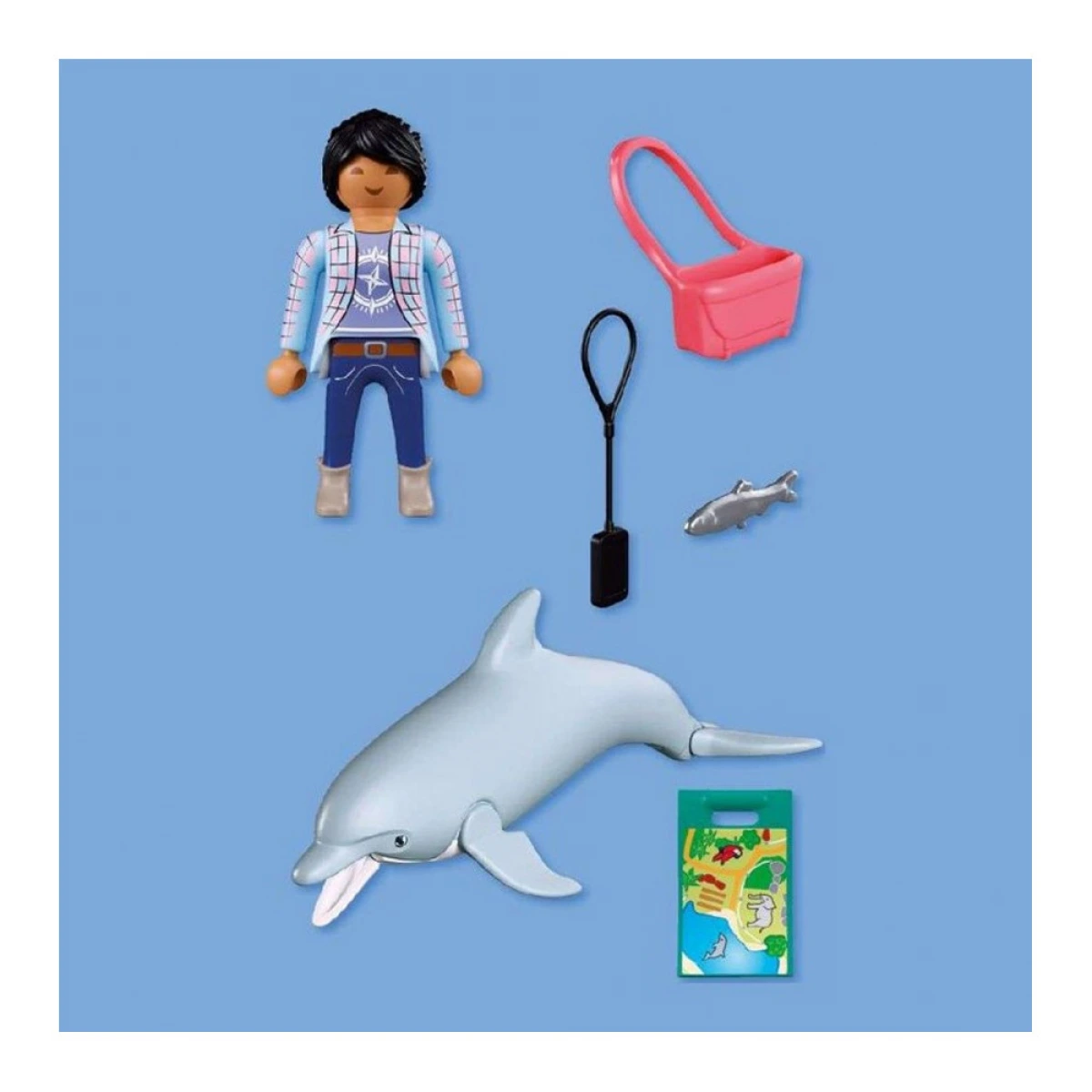 PLAYMOBIL PB ΔΕΛΦΙΝΙ ΚΑΙ ΕΠΙΣΚΕΠΤΗΣ ΠΑΡΚΟΥ  72091