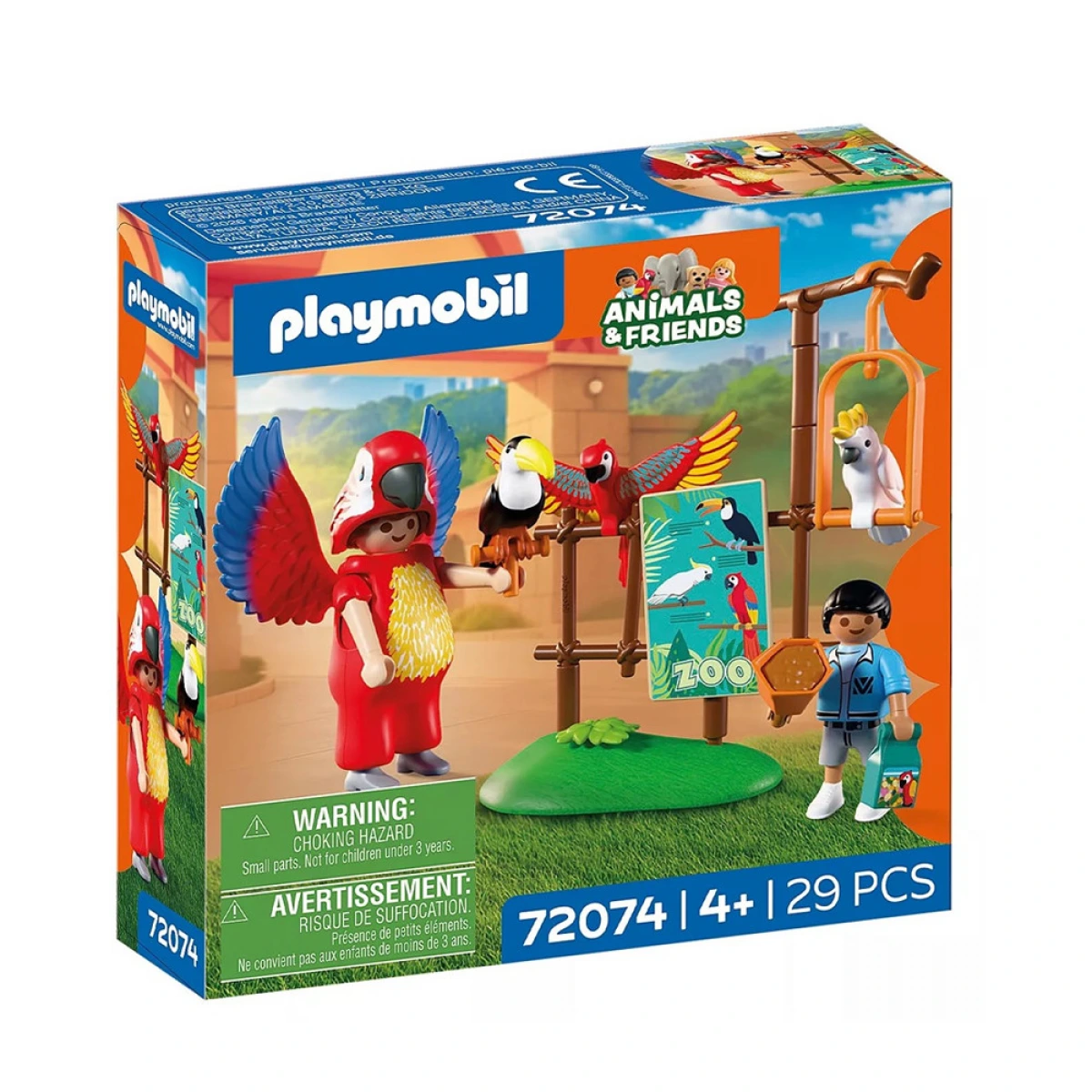 PLAYMOBIL PB ΤΑΙΖΟΝΤΑΣ ΤΑ ΠΟΥΛΙΑ ΤΟΥ ΠΑΡΚΟΥ  72074