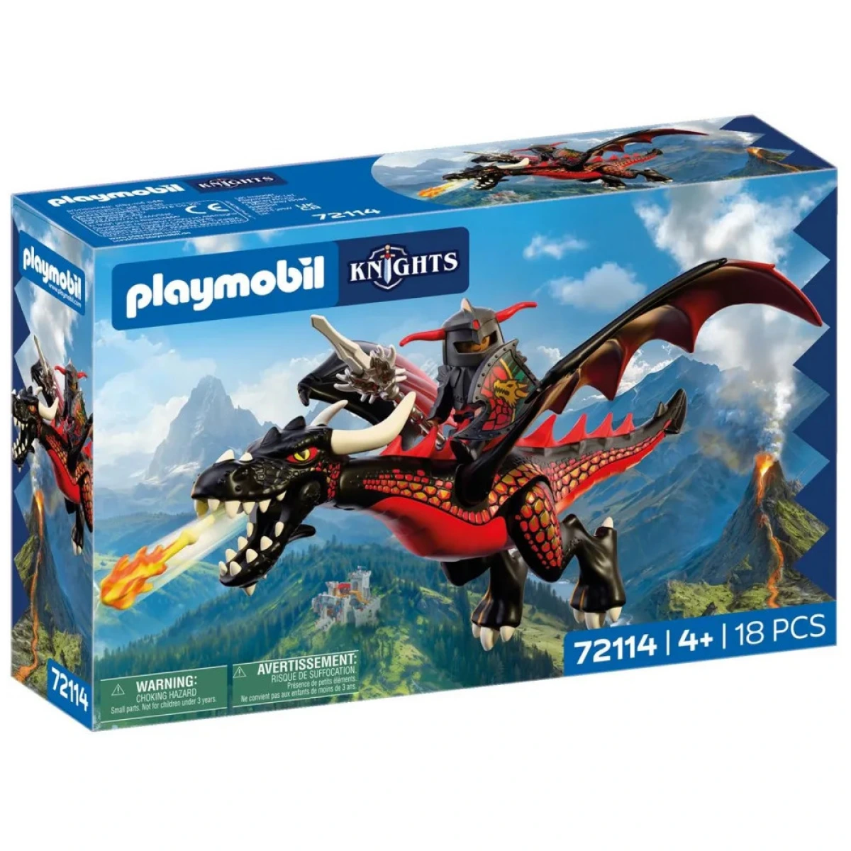 PLAYMOBIL ΜΑΥΡΟΣ ΔΡΑΚΟΣ ΚΑΙ ΙΠΠΟΤΗΣ 72114