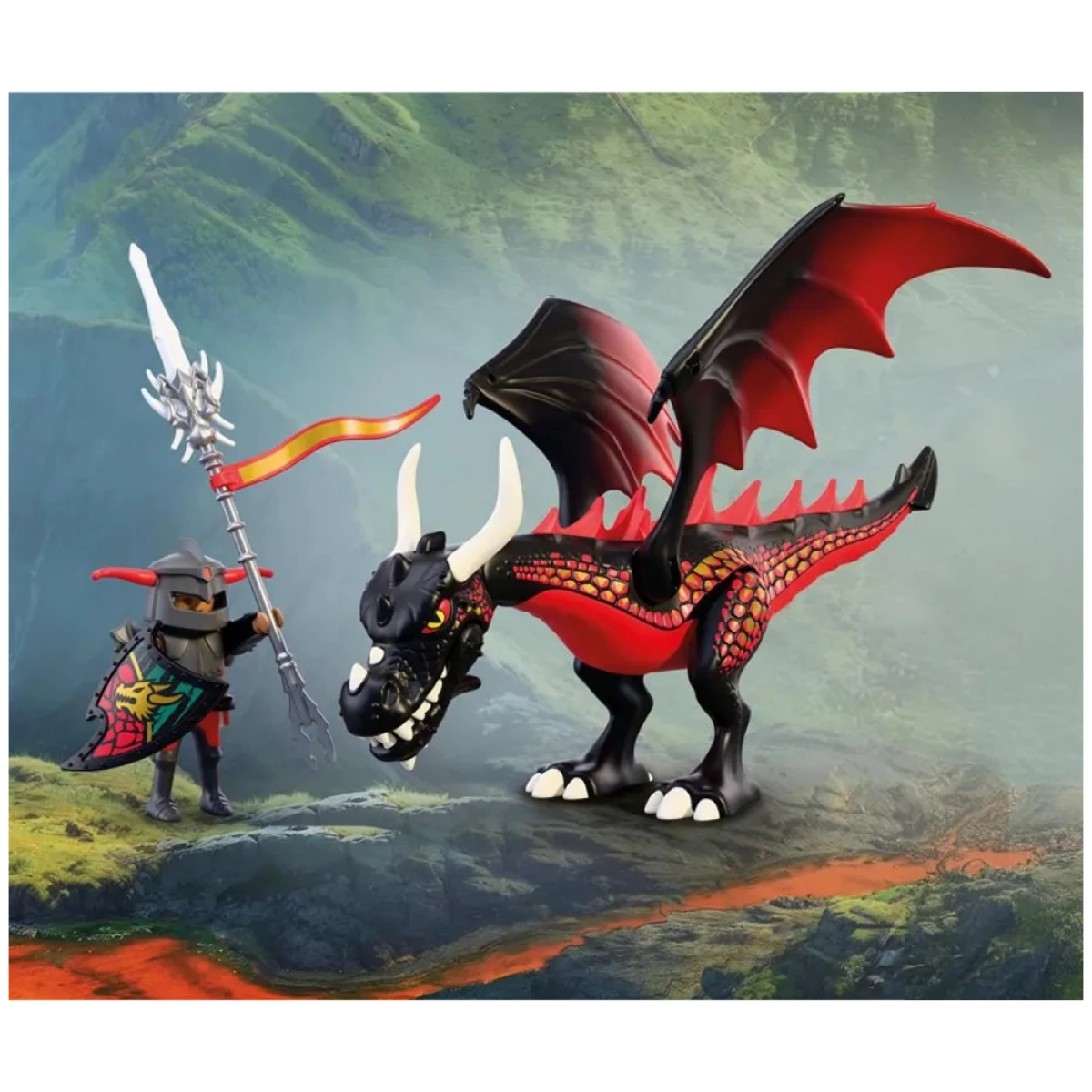 PLAYMOBIL ΜΑΥΡΟΣ ΔΡΑΚΟΣ ΚΑΙ ΙΠΠΟΤΗΣ 72114