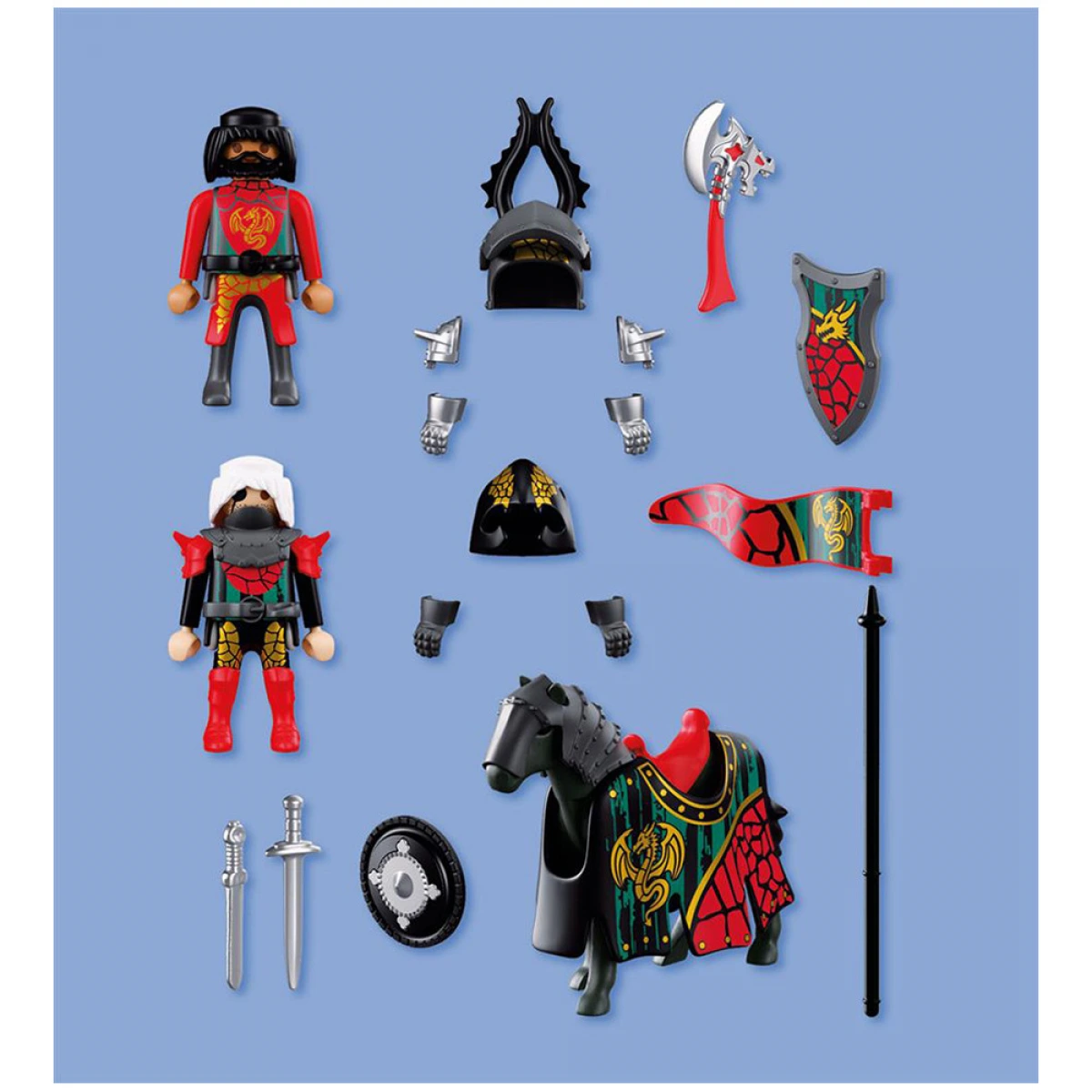 PLAYMOBIL PB ΑΡΧΗΓΟΣ ΙΠΠΟΤΩΝ ΔΡΑΚΩΝ ΚΑΙ ΠΟΛΕΜΙΣΤΗΣ ΝΟ 72118