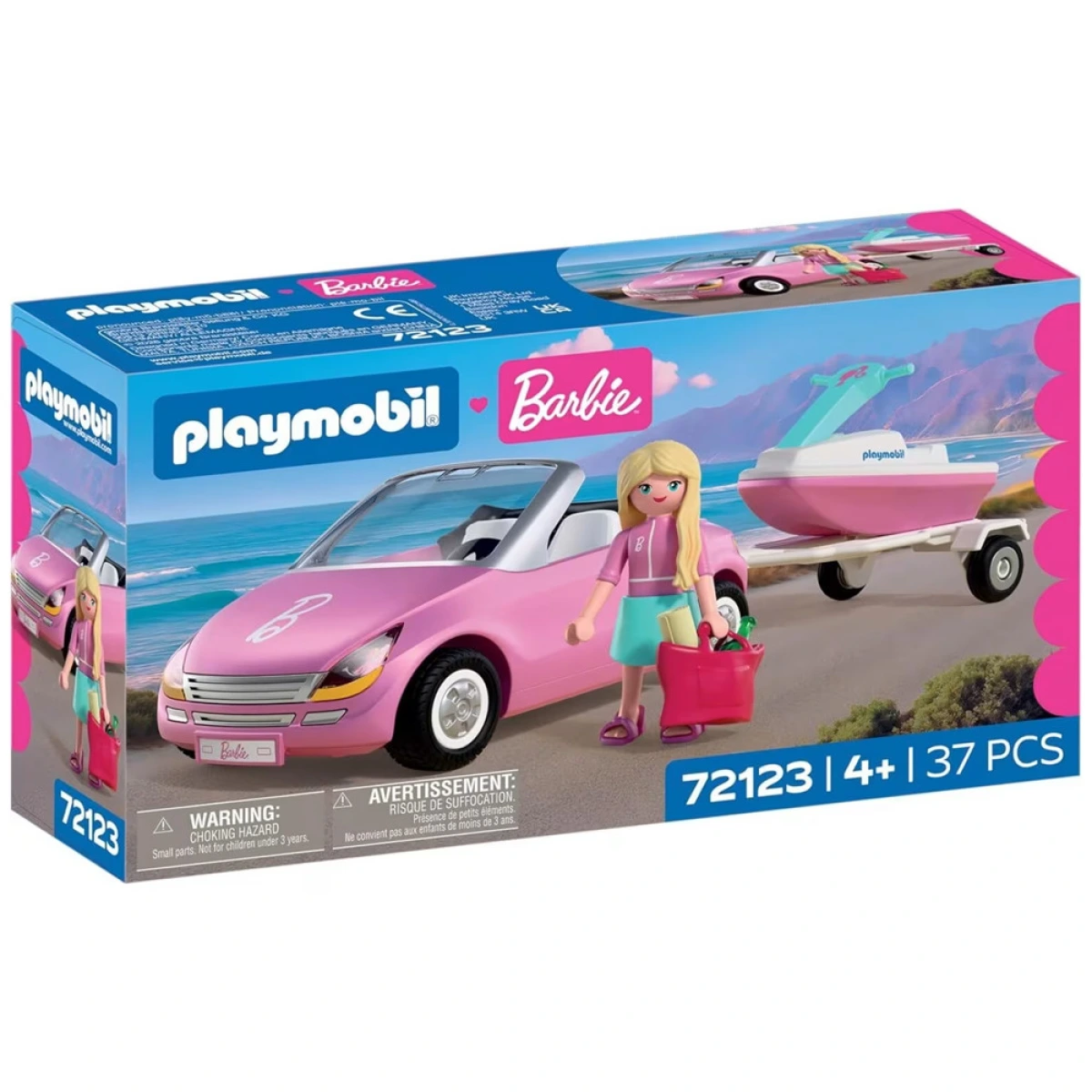 PLAYMOBIL BARBIE ΚΑΜΠΡΙΟ ΜΕ ΘΑΛΑΣΣΙΟ JET SKI 72123