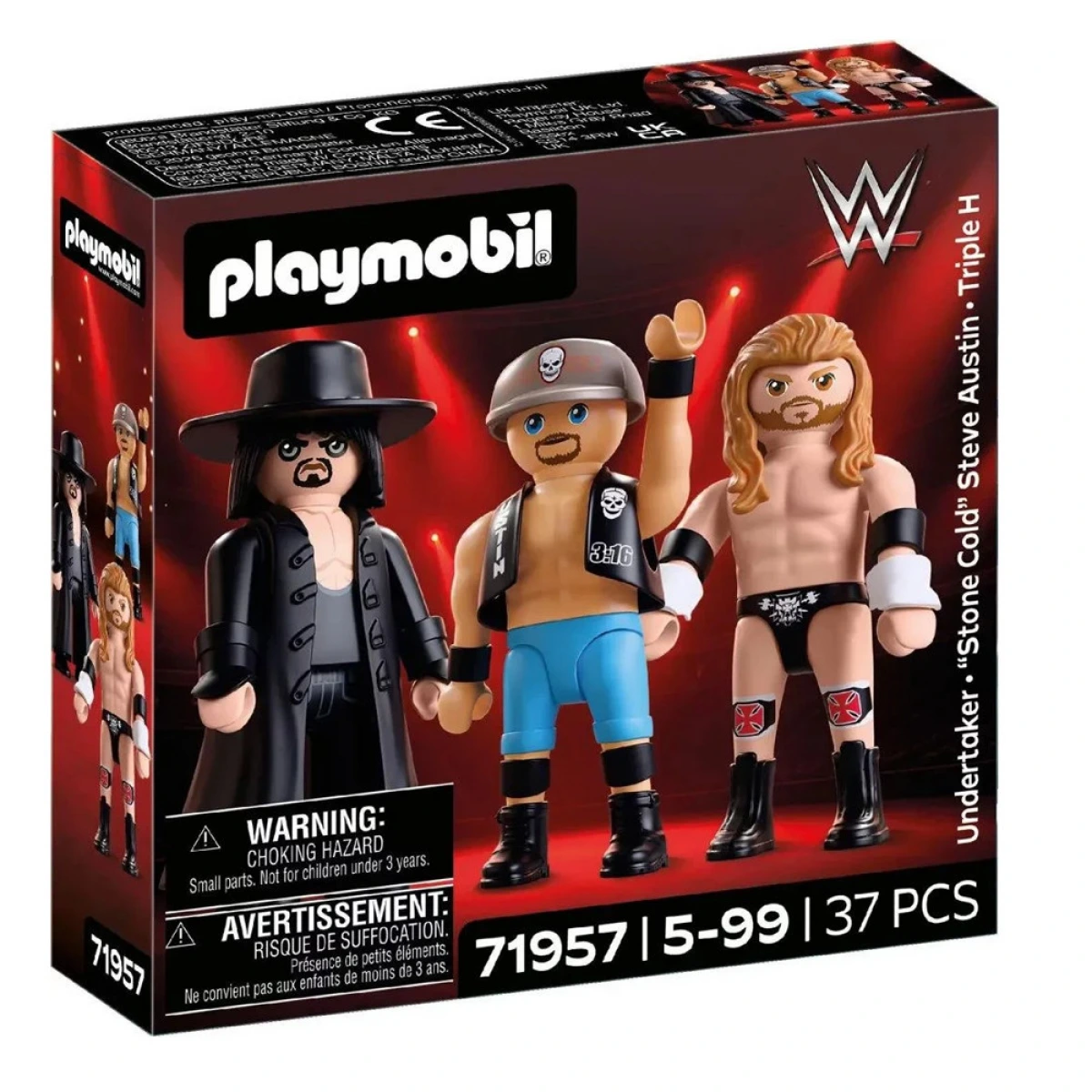PLAYMOBIL WWE ΤΡΕΙΣ ΠΑΛΑΙΣΤΕΣ ΤΗΣ ATTITUDE ERA 71957