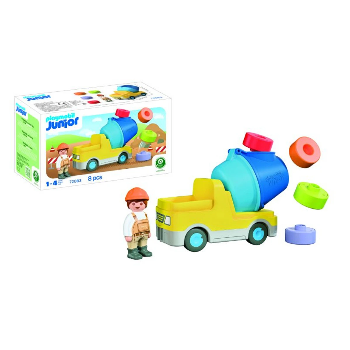 PLAYMOBIL JUNIOR ΜΠΕΤΟΝΙΕΡΑ ΜΕ ΕΡΓΑΤΗ 72083