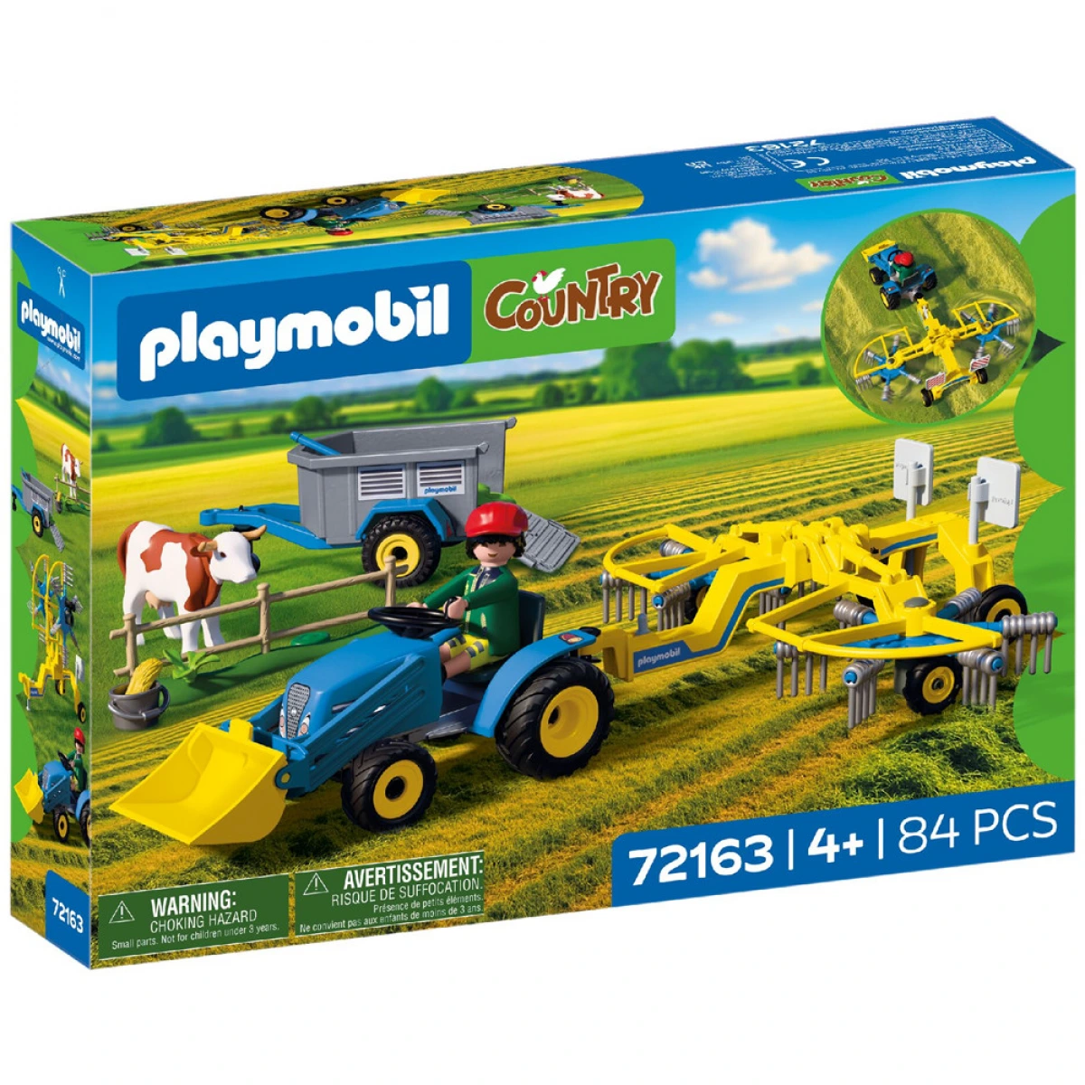 PLAYMOBIL ΜΙΚΡΟ ΤΡΑΚΤΕΡ ΜΕ ΧΑΡΤΟΣΥΛΛΕΚΤΗ 72163
