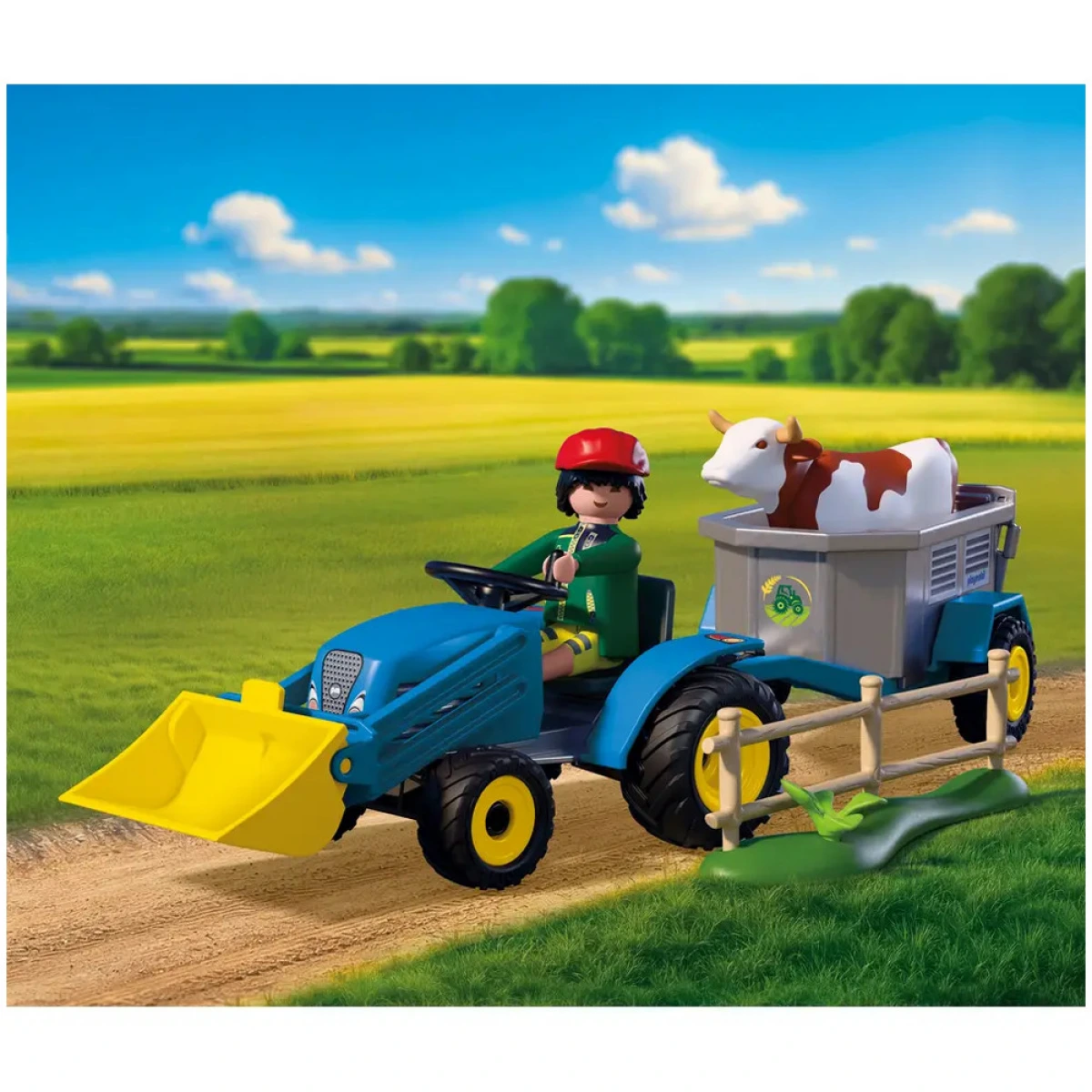 PLAYMOBIL ΜΙΚΡΟ ΤΡΑΚΤΕΡ ΜΕ ΧΑΡΤΟΣΥΛΛΕΚΤΗ 72163