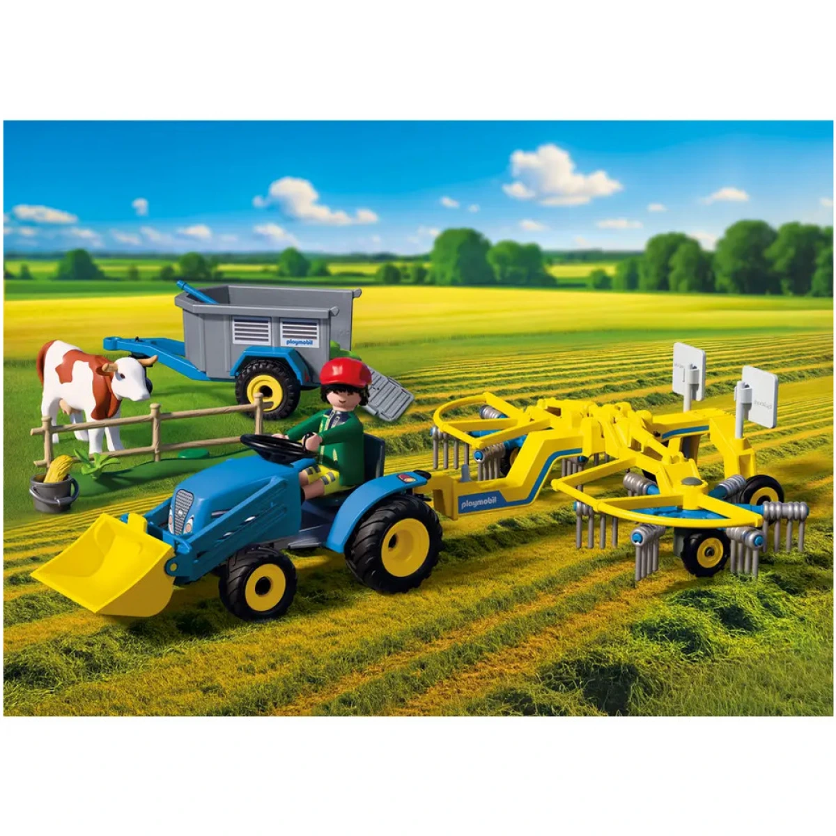 PLAYMOBIL ΜΙΚΡΟ ΤΡΑΚΤΕΡ ΜΕ ΧΑΡΤΟΣΥΛΛΕΚΤΗ 72163