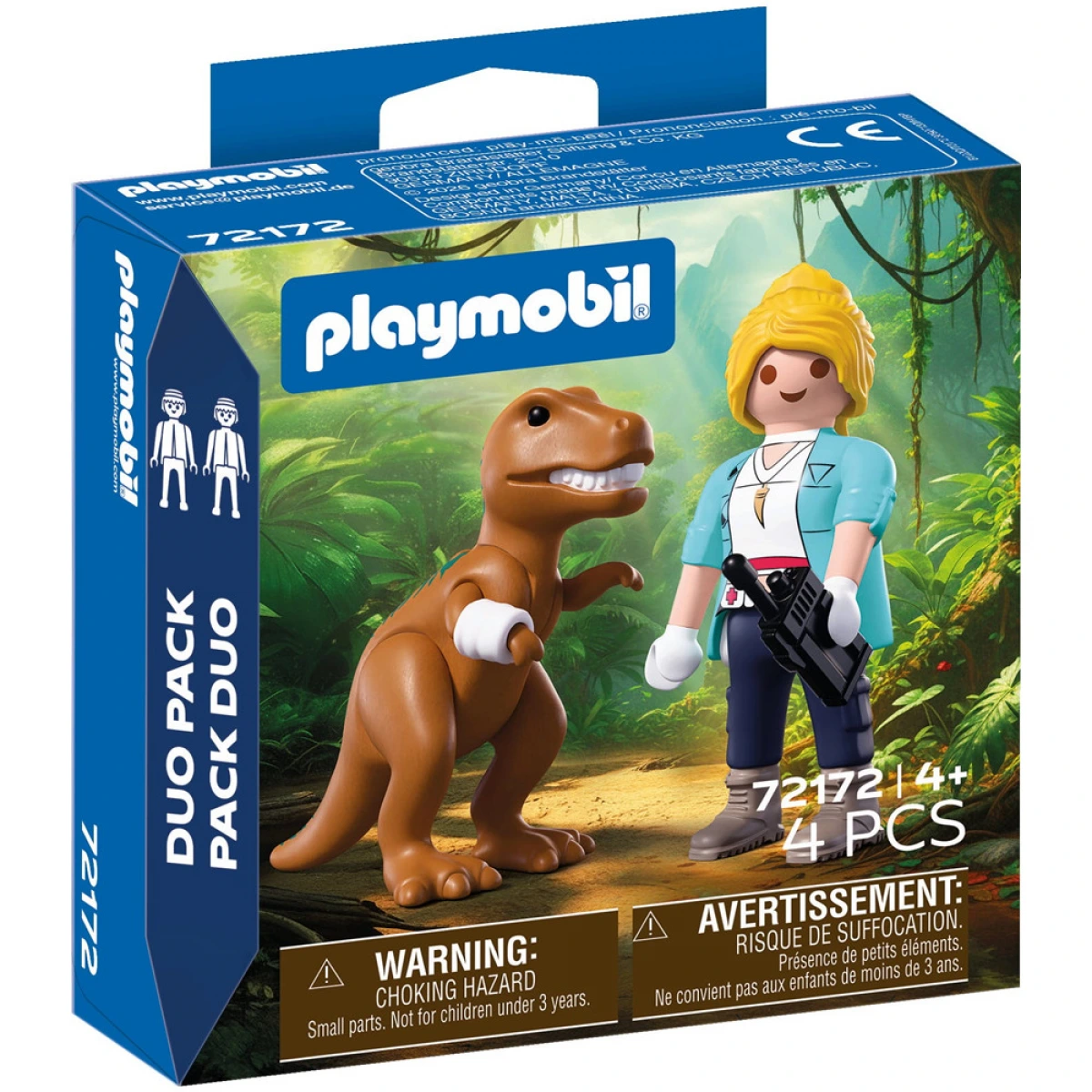 PLAYMOBIL DUO PACK ΕΞΕΡΕΥΝΗΤΡΙΑ & T-REX 72172