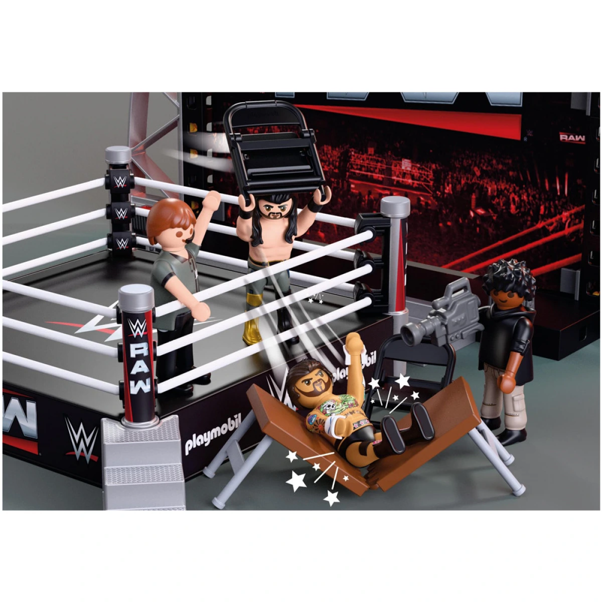 PLAYMOBIL WWE SETH ROLLINS & CM PUNK ΣΤΟ ΡΙΝΓΚ 71956