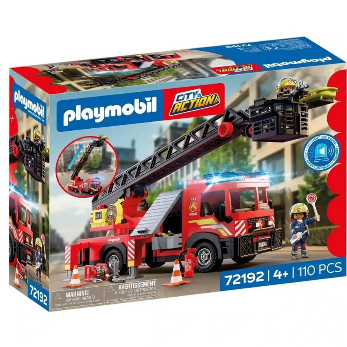 PLAYMOBIL ΠΥΡΟΣΒΕΣΤΙΚΟ ΟΧΗΜΑ ΜΕ ΣΚΑΛΑ ΚΑΙ ΚΑΛΑΘΙ ΝΟ 72192