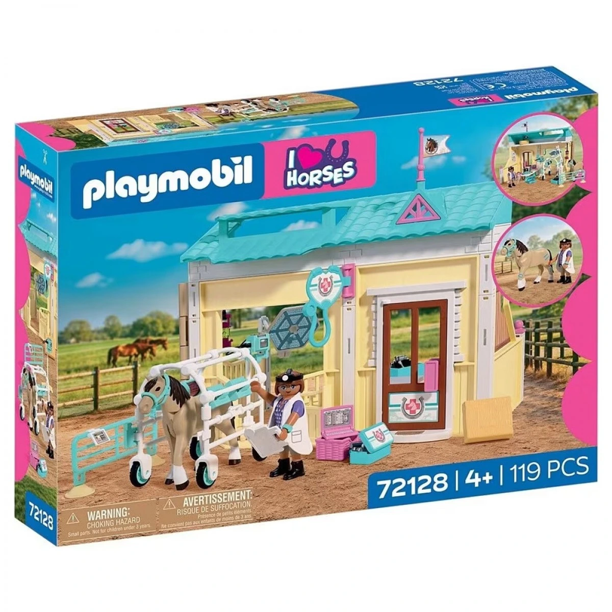 PLAYMOBIL ΚΤΗΝΙΑΤΡΕΙΟ ΑΛΟΓΩΝ 72128